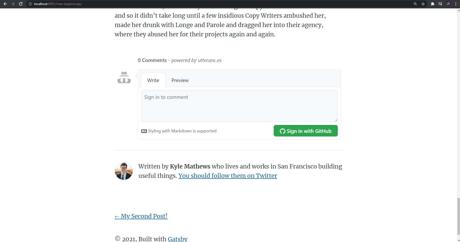 Comments widget image