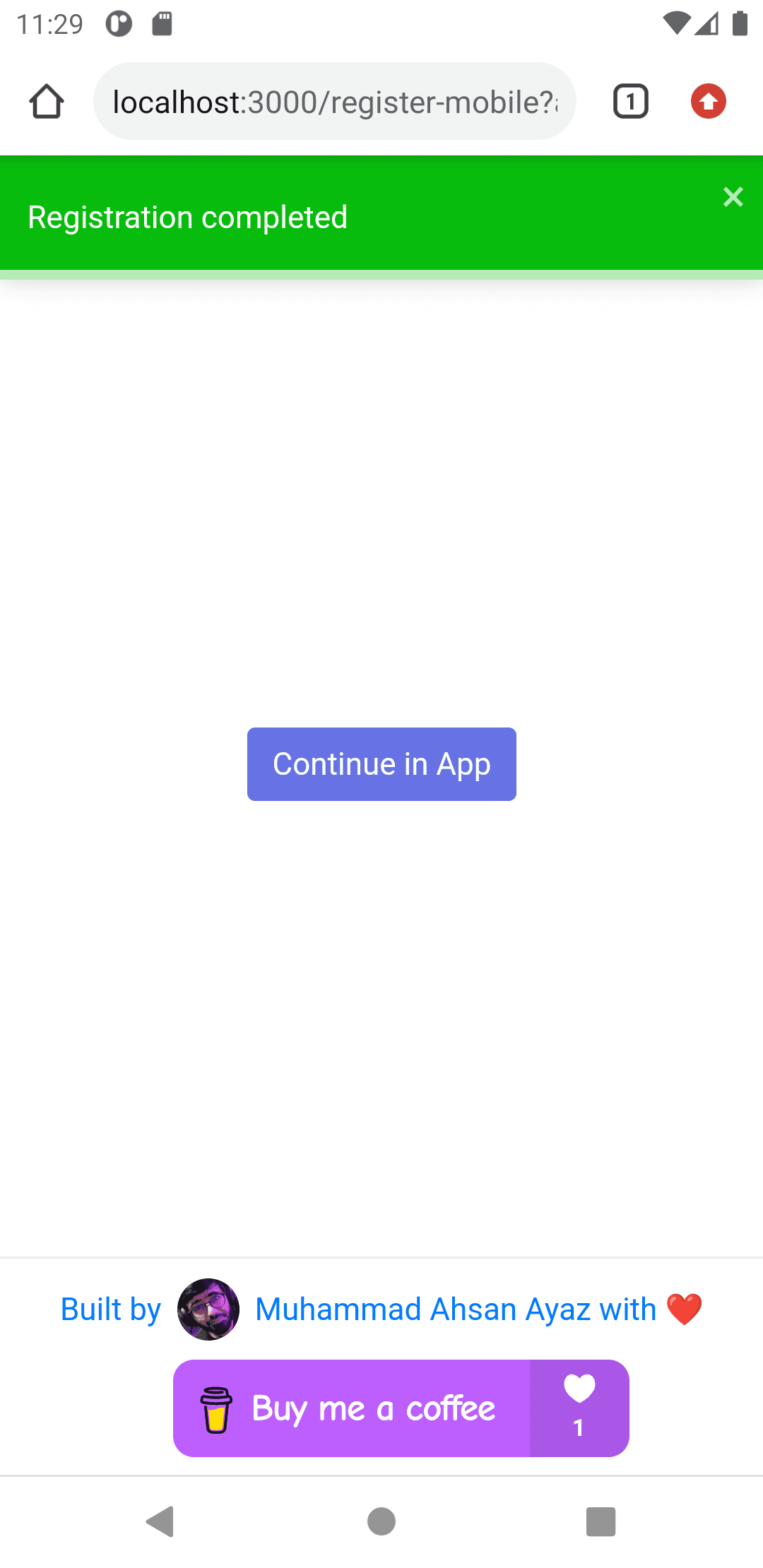 Onboarding result redirect image