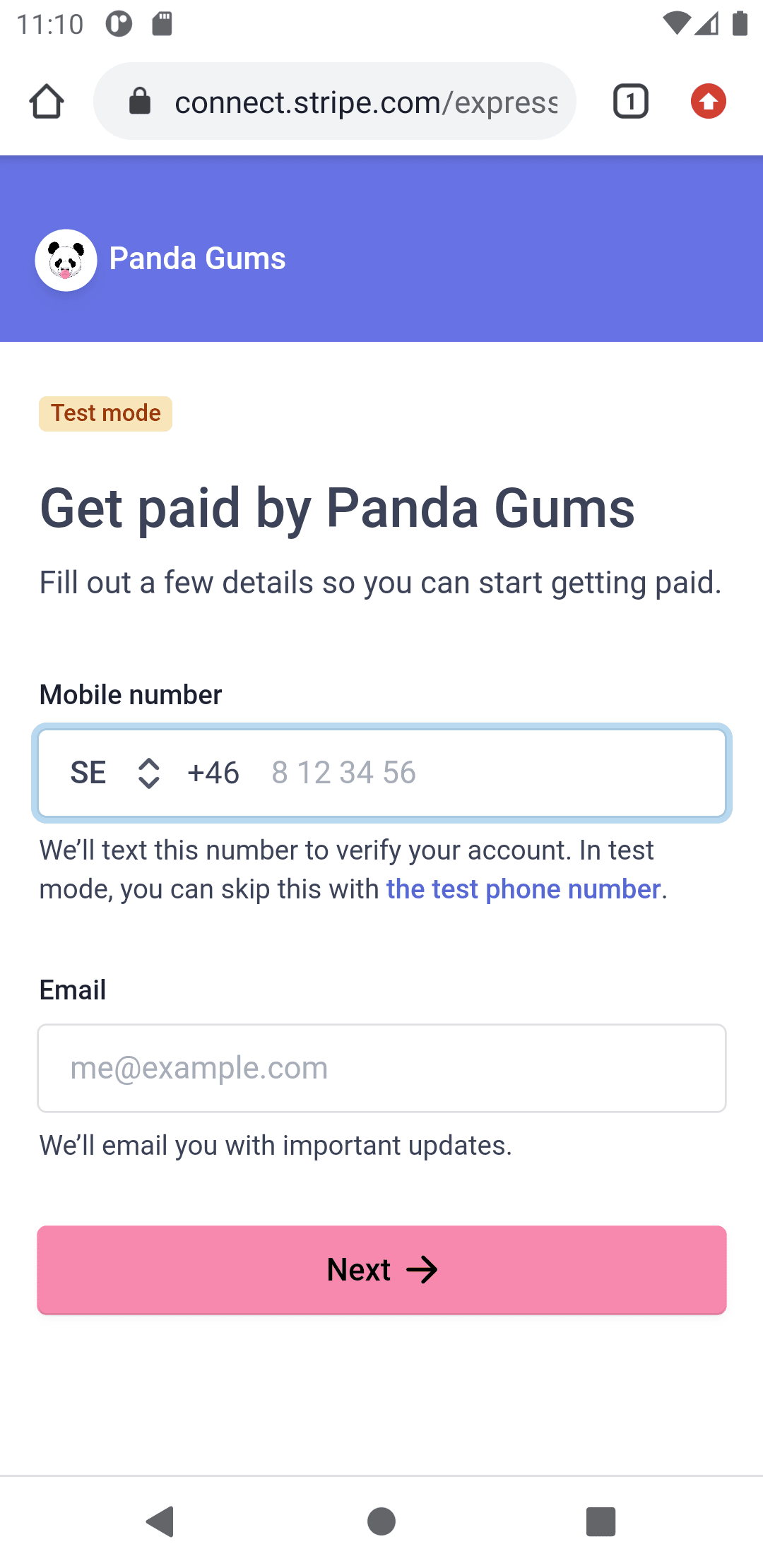 Sellers onboarding flow image